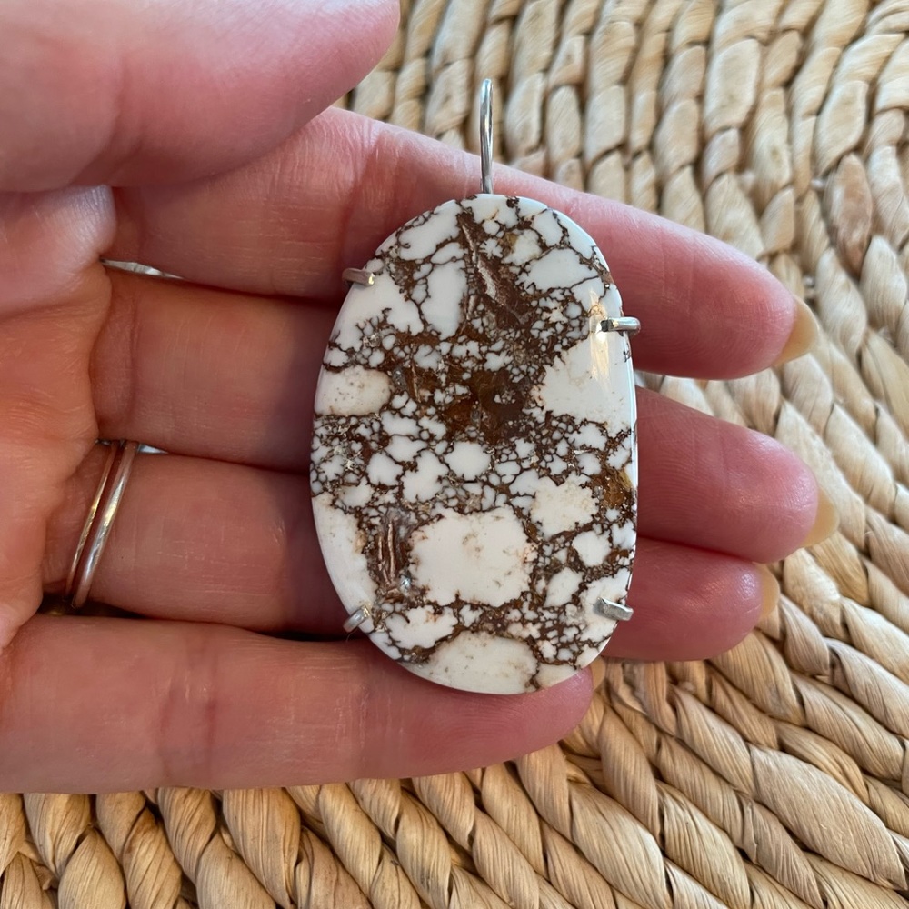Buffalo “turquoise” genuine stone w/sterling silver